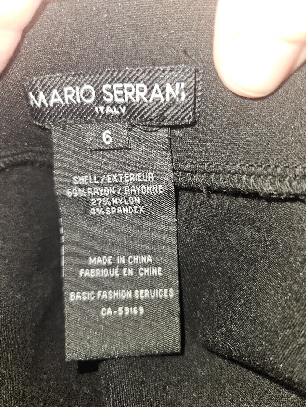 Mario Serrani Womans Black Pencil Skirt Size 6 - Picture 9 of 11
